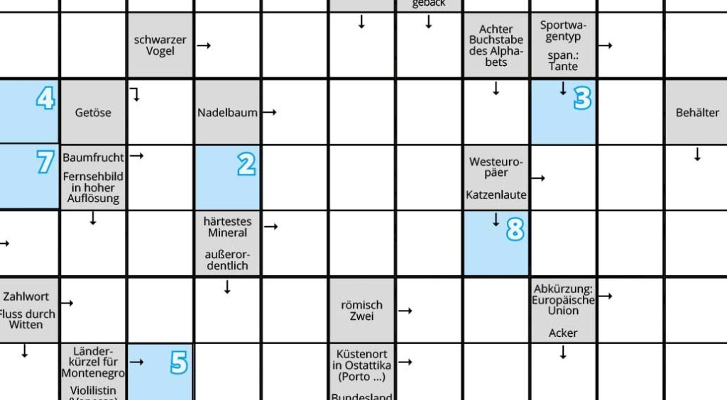 Kreuzworträtsel | EN-Aktuell 1/21 - EN-Aktuell
